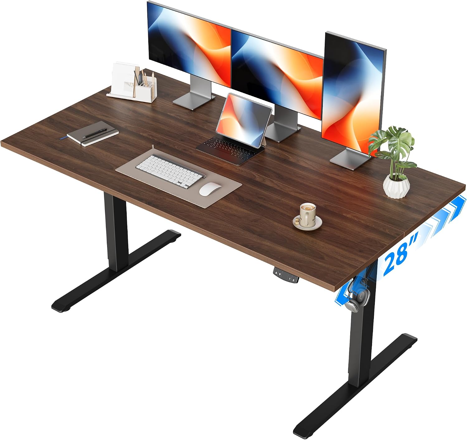 Home Office Work Table - Elektrikli Ayakta Çalışma Masası, 55 x