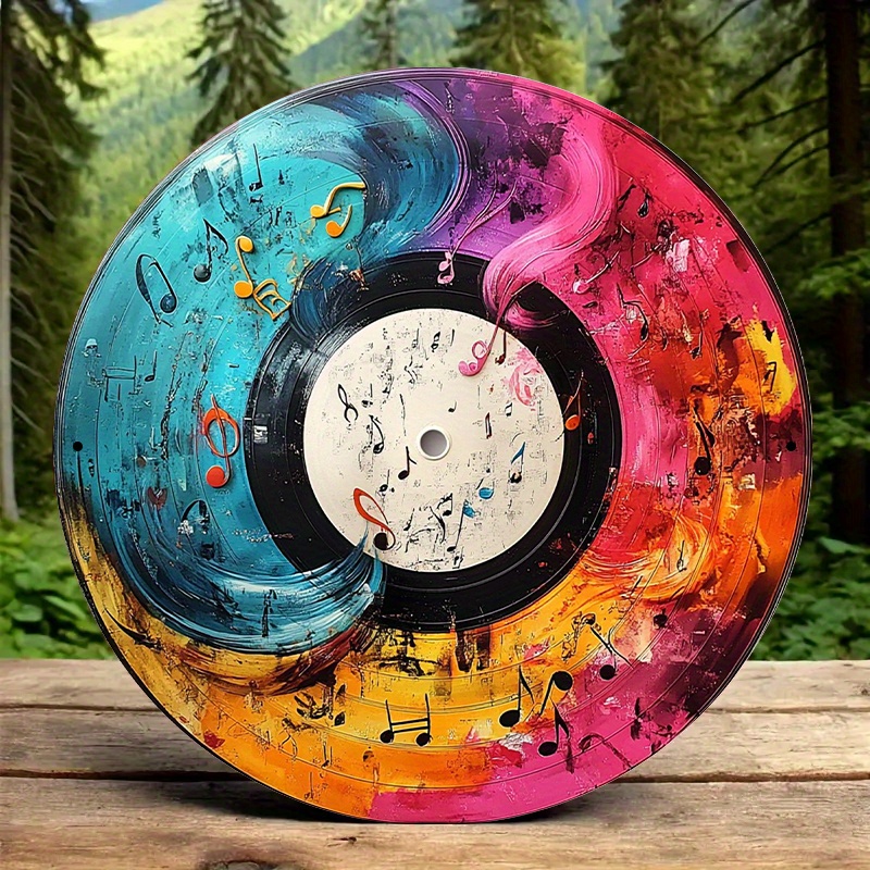 Home Office Or - Müzik Notalarıyla 12 İnç Canlı Vinil