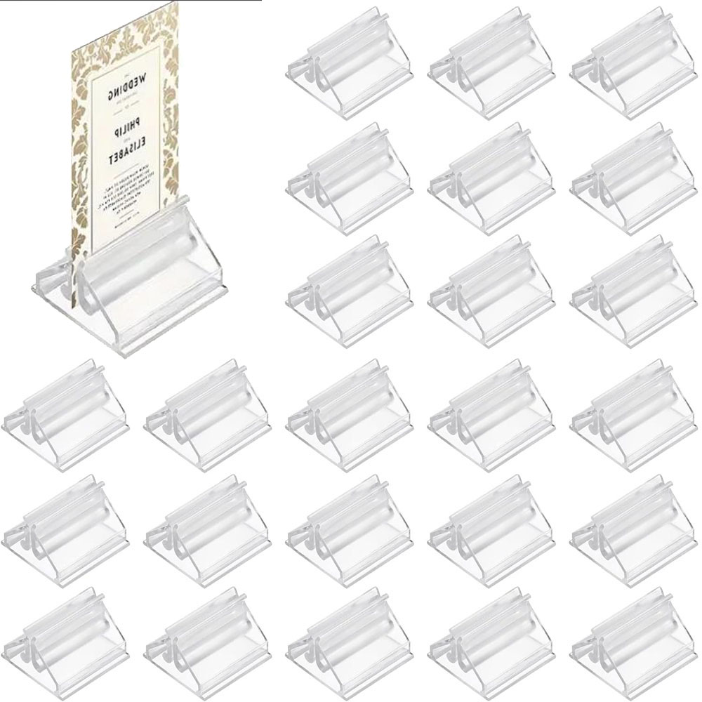 Document Holder Stand - 12/24/48 adet Mini şeffaf standlar yer