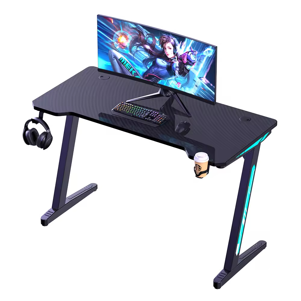 Home Office Work Table - Z Şekilli Oyun Masası 47 inç
