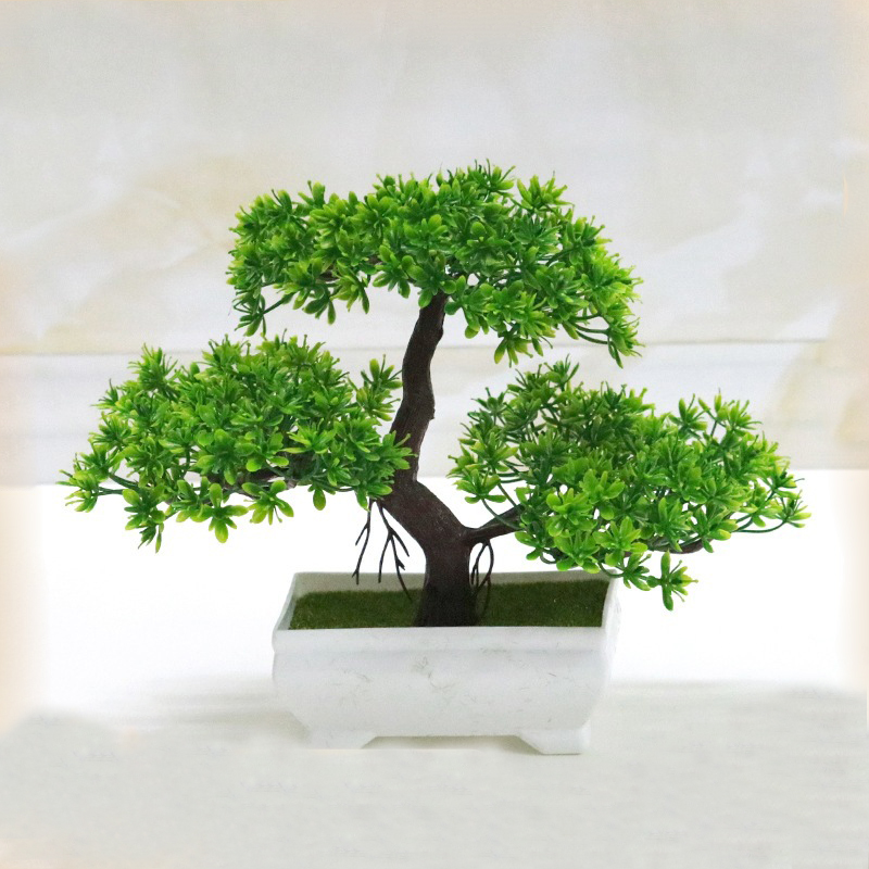 Home Office Layout - Yapay Bonsai Plastik Biyonik Sahte Bitki