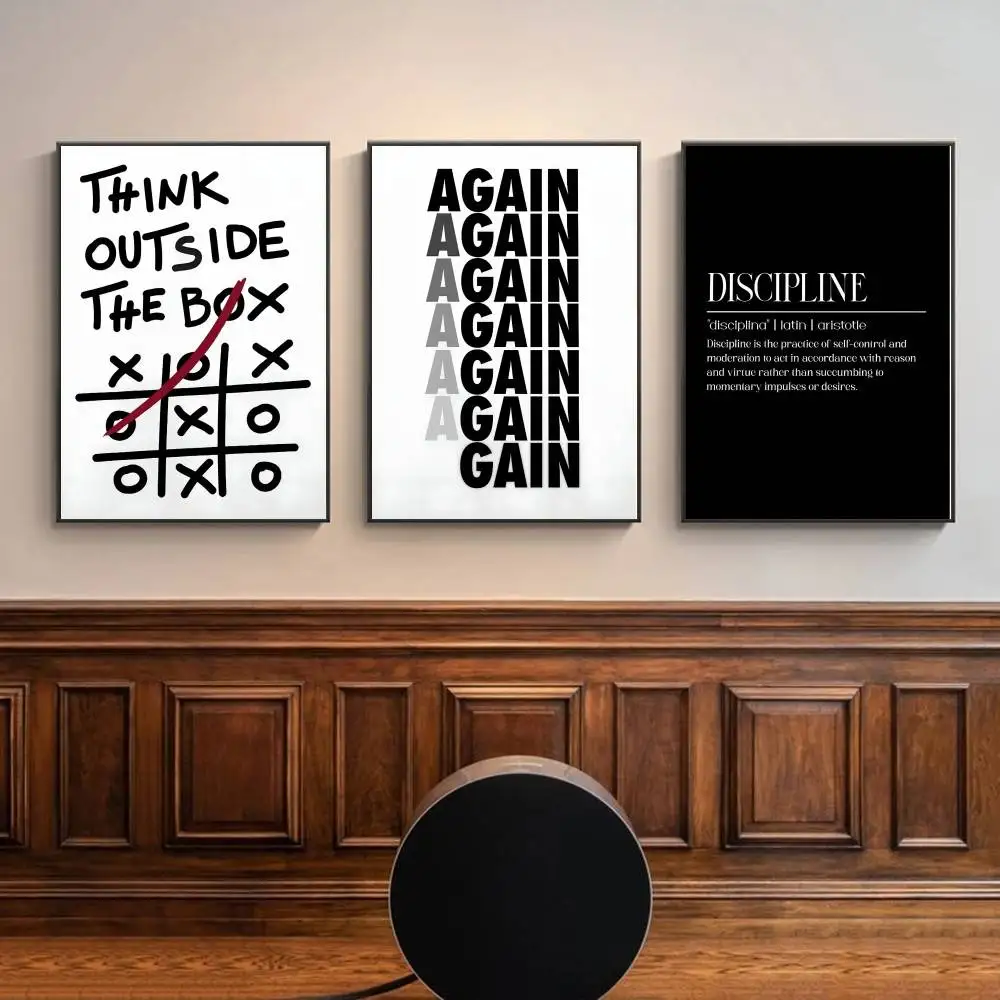 Siyah Beyaz İlham Verici Metin - Home Office Room Inspiration incelemesi ve fiyatı