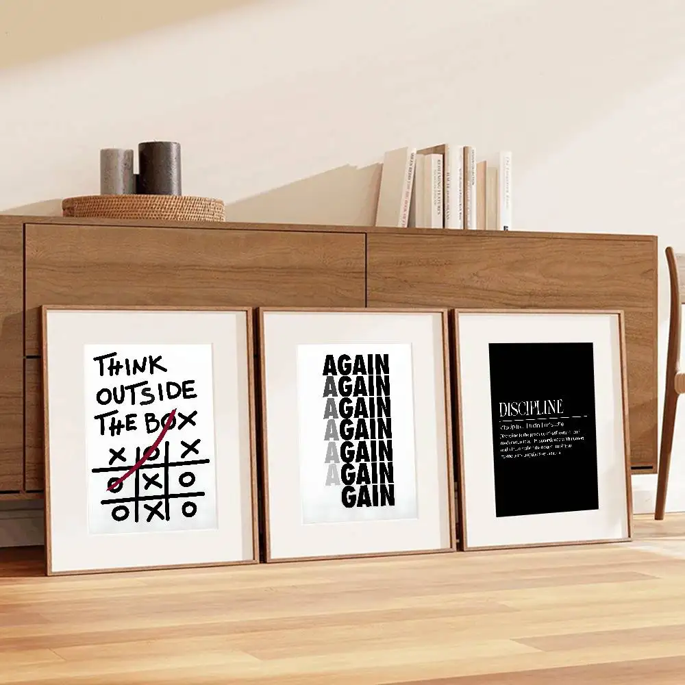 Siyah Beyaz İlham Verici Metin - Home Office Room Inspiration incelemesi ve fiyatı