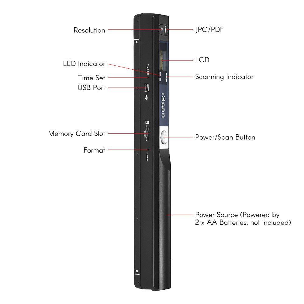 IScan el tarayıcı A4 belge hız - Document Scanner Portable incelemesi ve fiyatı