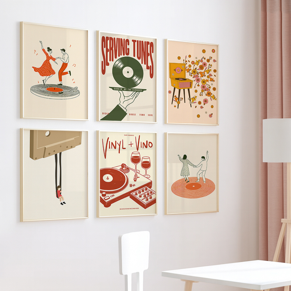 1 adet Vintage Müzik Tuval Pos - Home Office Or incelemesi ve fiyatı