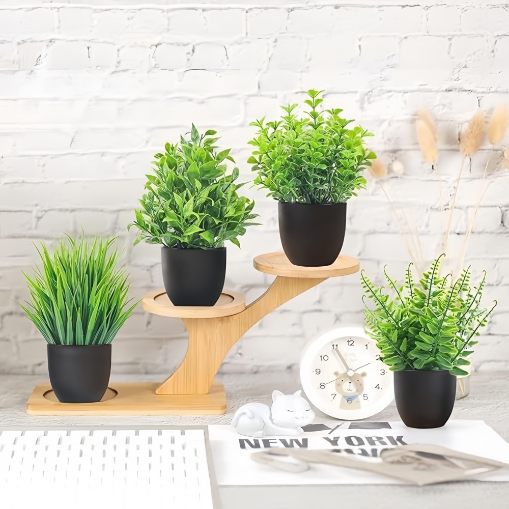 4 adet/takım Mini Yapay Bitkil - Home Office Layout incelemesi ve fiyatı
