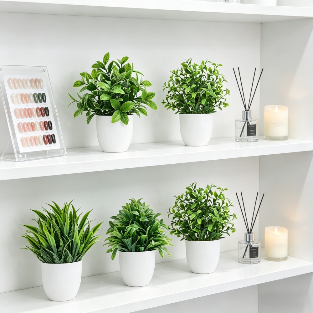 4 adet/takım Mini Yapay Bitkil - Home Office Layout incelemesi ve fiyatı
