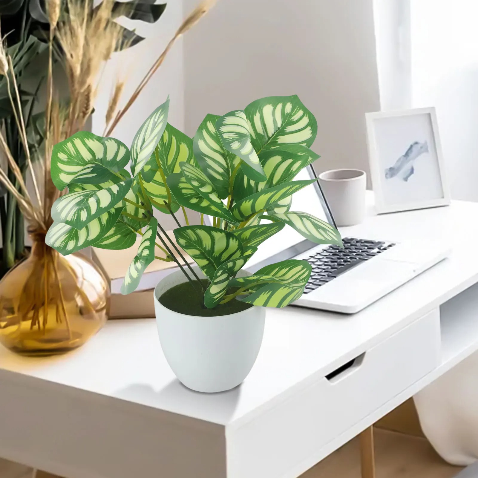 1 adet yapay yeşillik saksı Bo - Home Office Layout incelemesi ve fiyatı