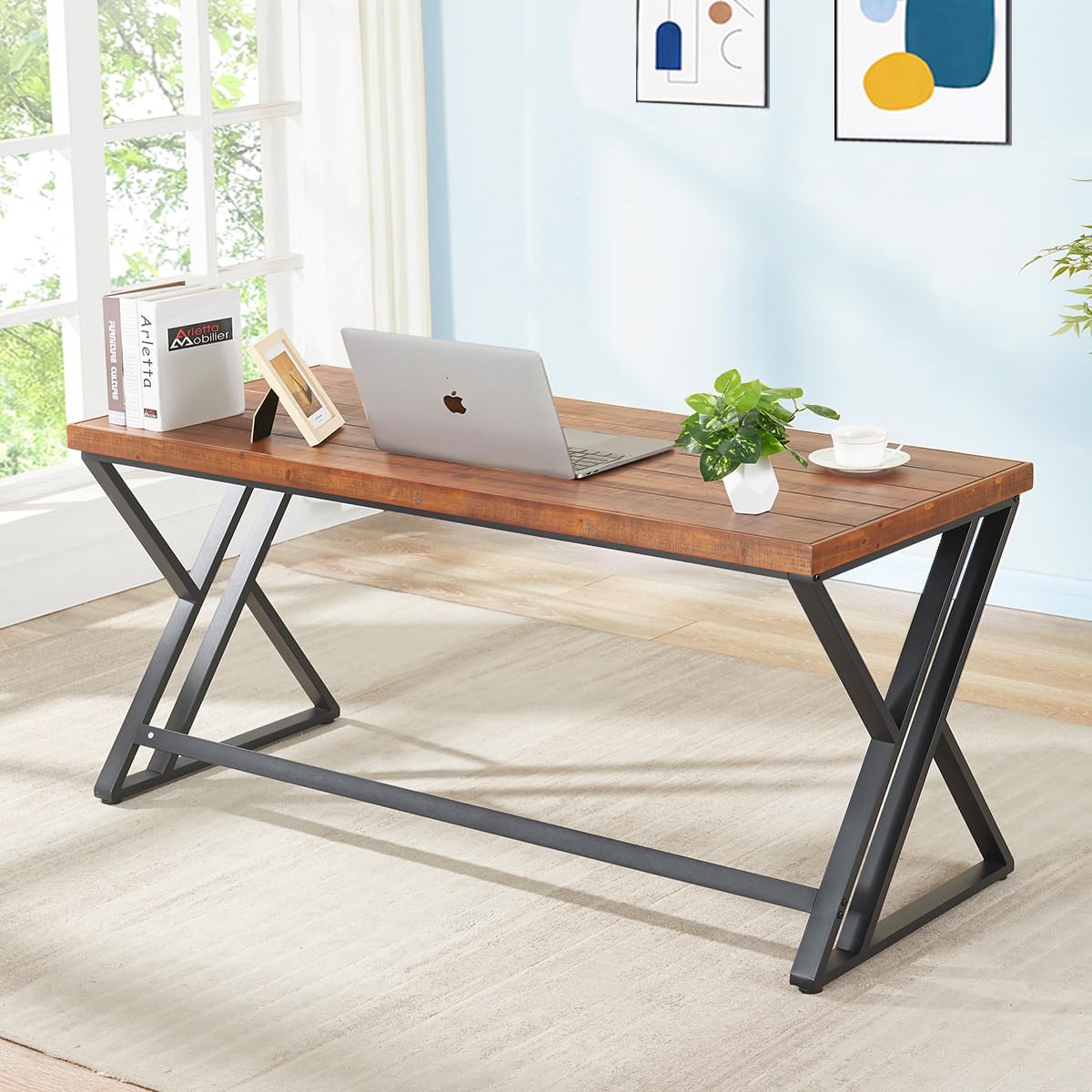 60 inç Masif Ahşap Bilgisayar  - Home Office Work Table incelemesi ve fiyatı